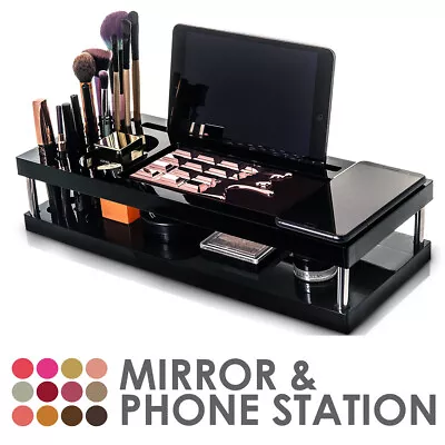 Beauty Tutorial Station Acrylic Cosmetic Makeup Organizer Drawers Storage Case  • £6.99