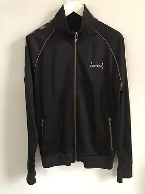 £5.99 • Buy Hummel Black Track Jacket With Silver Chevron Stripe - 2XL