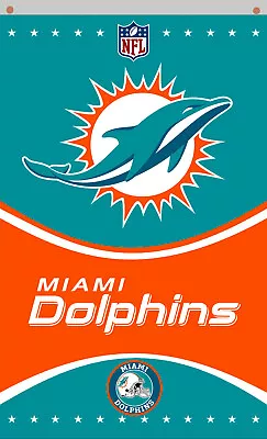 Miami Dolphins Football Team Memorable Flag 90x150cm 3x5ft Best Banner • $14.95