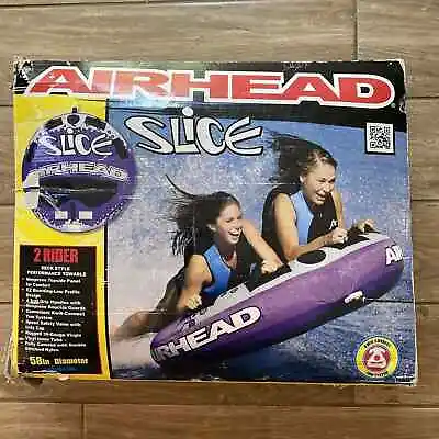 Airhead Slice 1-2 Rider Towable Tube Boating Purple & Black (AHSL-4W) Open Box • $109.99