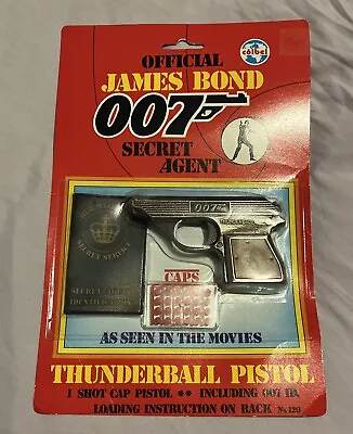 James Bond Thunderball Pistol Coibel Toy Collectible 1985 Rare • £154.99