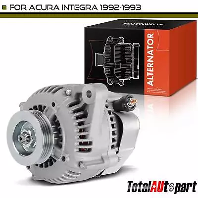 New Alternator For Acura Integra 1992-1993 65 Amp 12 Volt CCW 4-Groove Pulley • $96.99