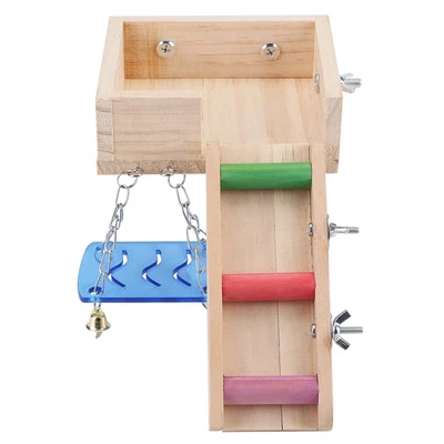 £15.62 • Buy Pet Wooden Swing Ladder Bridge Climb Hamster Mouse Parrot Bird Small Animal Toys