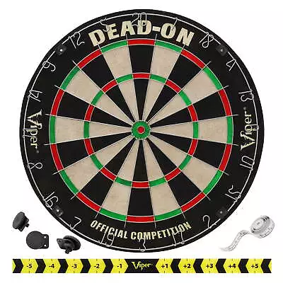 Viper Dead-On Regulation Size Steel Tip Sisal Dartboard • $33.96