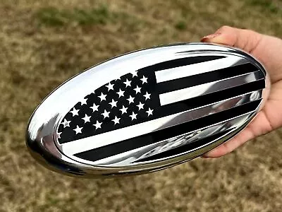 $12.29 • Buy 9 Inches For Ford F150 F350 FRONT GRILL Tailgate US Flag Oval Emblem Badge