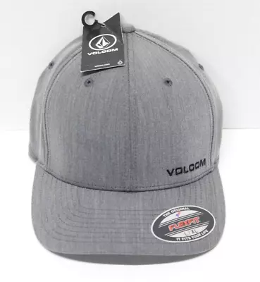 Volcom Full Stone Heather Flexfit Hat - Grey  - New ( L / XL ) • $19.99