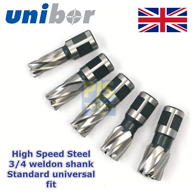 £18 • Buy Unibor 25mm Or 50mm HSS Rotabroach Type Annular Mag Hole Cutters Magnetic Drill