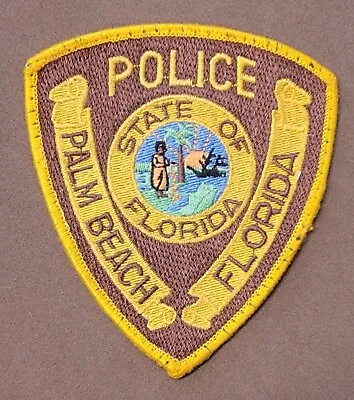 Vintage Palm Beach Florida Police Department Patch  • $9.99