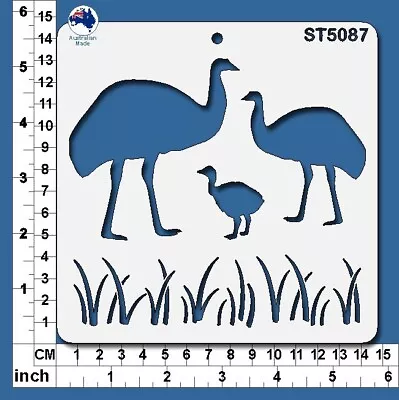 Stencils Templates Masks For Scrapooking Cardmaking - Australian Birds ST5087 • $5.50
