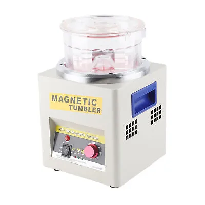 Magnetic Tumbler Jewelry Polisher Deburring Polishing Finisher Machine(EU Pl Blw • £214.90