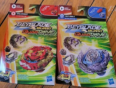 Beyblade Burst QuadDrive Guilty Luinor L7 & Astral Spryzen S7 Packs - New In Box • $8