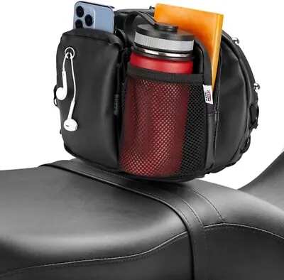 Motorcycle Backrest Bag Organizer For CVO Road Glide Limited Tri Glide Touring • $16.98