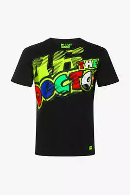 Official Valentino Rossi VR46  The Doctor Black T-Shirt -  VRMTS 430204 • $39.77