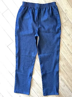 Deadstock Men’s Medium Bob Barker Prison Jail Inmate Elastic Waist Jeans Pants • $18