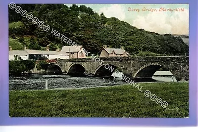 1911c MACHYNLLETH DOVEY BRIDGE POWYS Montgomeryshire WALES VINTAGE POSTCARD • £0.99