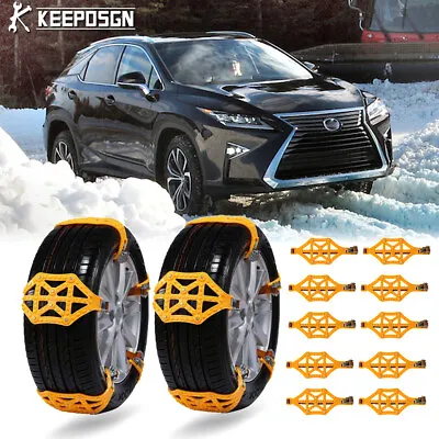 10pcs Car Snow Tire Chains Mud Anti-Skid Emergency For Lexus RX 350 450h 450hL • $57.24