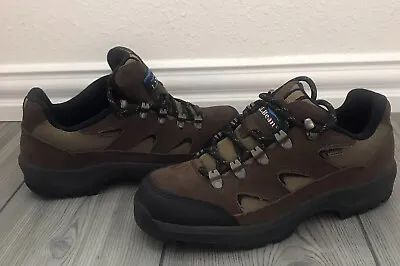 Vintage LL Bean Womens Brown Leather Hiking Trail Shoes 6.5 M Excellent • $24.99