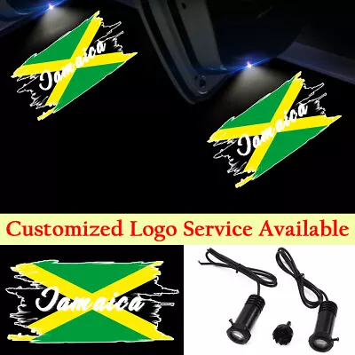 2x Jamaica Flag Logo Car Door LED Lights Jamaican Ghost Shadow Laser Projector • $17.66