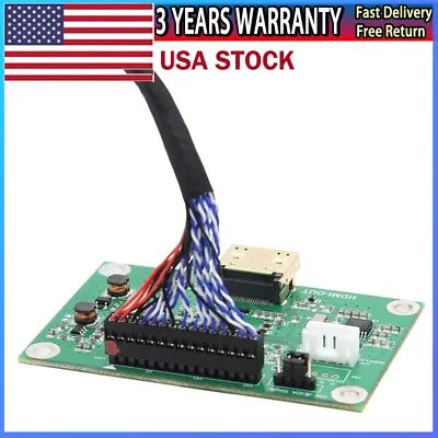 V1.5 LVDS To HDMI-Compatible Adapter Board Converter + Cable 1080P 720P 【USA】 • $39
