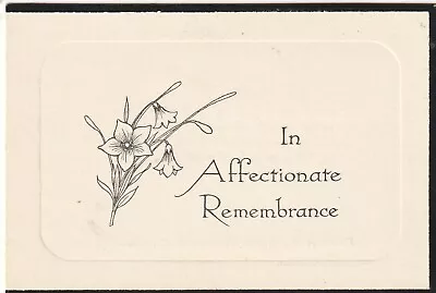 In Memoriam Card.  Louisa Augusta Penn.  1938.  Charlton Cemetery. • £2