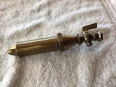 Vtg Small Brass Steam Train Whistle 4-1/2” Tall With Valve  Man Cave Bar Garage • $99.99