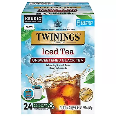 Iced Tea Unsweetened Black Tea K-Cup Pods For Keurig Caffeinated Refreshing S • $22.19