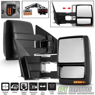 $137.96 • Buy V2 2004-2014 Ford F150 Power+Heated+LED Signal+Puddle Tow Side Mirror Left+Right