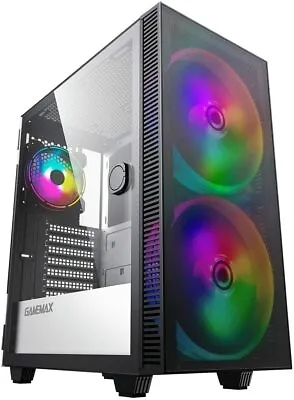 £55.95 • Buy GameMax Aero Mid-Tower ATX PC Gaming Case, Tempered Glass, 2 X 200mm ARGB Fans