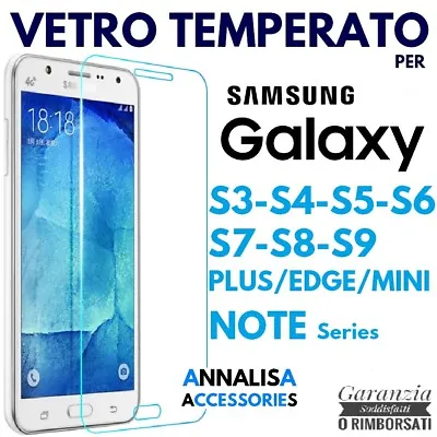 Film Tempered Glass Samsung Galaxy S3/S4/S5/ S6/S7/S8/S9 Plus / Edge/Note • $5.26