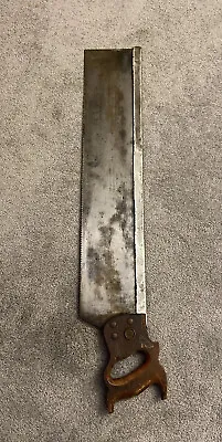 $85 • Buy Vintage Henry Disston & Sons USA Cast Steel 32.5” Hand Tenon Saw Carpenter Saw