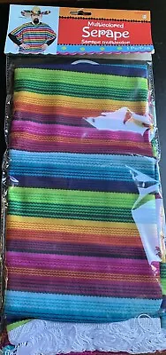 Halloween Mexican Poncho Serape Fiesta Costume For Men Or Women One Size New • $6