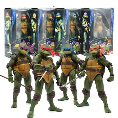 NECA TMNT Teenage Mutant Ninja Turtles 1990s Movie 7  Action Figure Toys UK Gift • £14.39