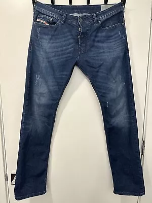Diesel Safado R Jeans Slim Straight Stretch Button Fly Men Sz 34 X 32 Soft • $45