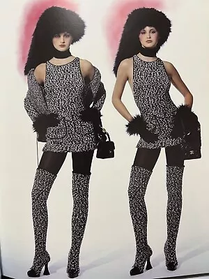 Vtg Chanel Aw1994 Black Tweed Mini Dress 34 Xs • $850