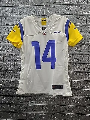 New Nike Los Angeles Rams # 14 Evans White Jersey Size Small • $99.99
