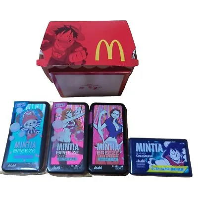 One Piece Box McDonald's Mintia 4 Cases Japan Tatsuta Robin Monkey Sanji Jimbei • $35