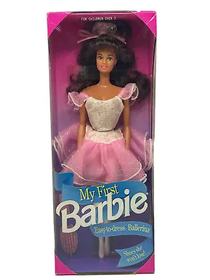 Barbie My First Barbie Easy-To-Dress Ballerina 1992 Brunette 2770 NRFB • $30