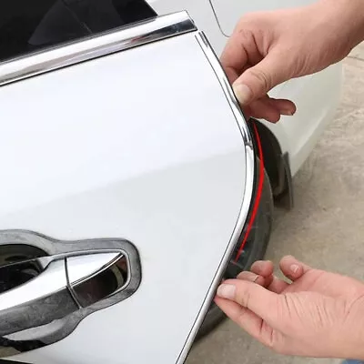 2M*6mm Chrome Molding Trim Car Door Edge Guard Scratch Protector Strip Universal • $7.49