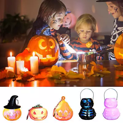 Halloween LED Light Keychain Flickering Light Key Ring Mini Lantern For Kids • $7.63