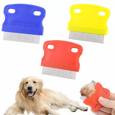 1x Cat Dog Pet Dog Comb Tear Stain Remover Grooming Comb Plastic Metal Teeth • $7.46