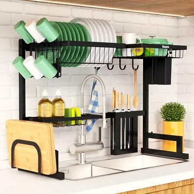 Over The Sink Dish Drying Rack - 23.6  To 35 X21.2  Adjustable Sink Drying Rack • $32.40