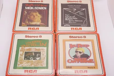 LOU REED/MICK RONSON/NILSSON-Sealed RCA 8-TRACK Lot Of 4 BERLIN/SALLY/SLAUGHTER • $9.99