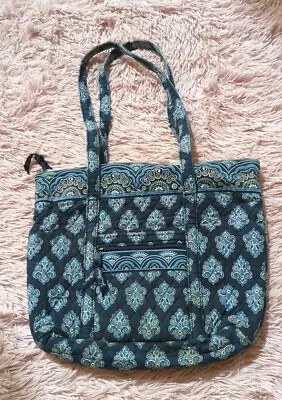 Vera Bradley Calypso Blue 14 X 12 Tote Bag Purse • $1.99