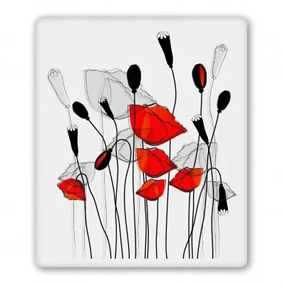 Poppies On Gray Car Vinyl Sticker - SELECT SIZE • £4.14