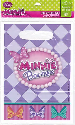 Party Bags DISNEY MINNIE MOUSE Candy Treat Favors Birthday 8 Pk Hallmark S1 • $2.95