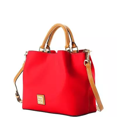 Dooney & Bourke $288 Salmon Red Wexford Leather Small Brenna Purse NEW 0221PG • $190