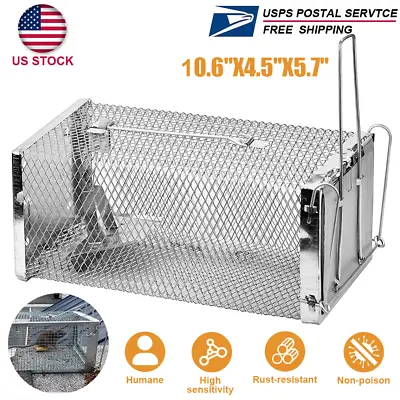 New Cage Trap Live Humane For Squirrel Chipmunk Rat Mice Rodent Animal Catcher • $12.39