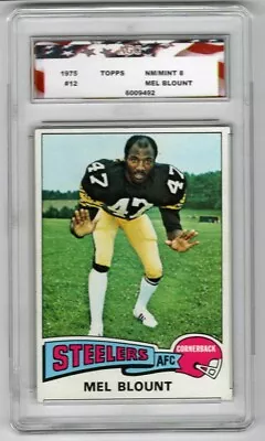 1975 Topps #12 Mel Blount AGC 8 NM/Mint Pittsburgh Steelers • $99.99