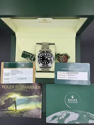 Rolex Submariner Date 2014 Men's Black Watch Serviced 2023 September- 116610LN • £8750