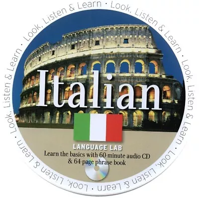 Italian Language Lab (1xCD Audiobook 2005) 64 Page Book • £2.29